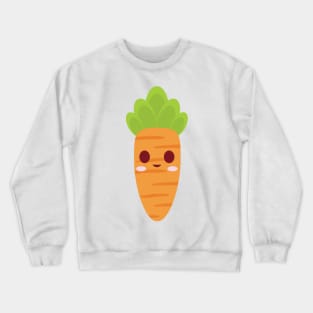 Cute Blushing Carrot Crewneck Sweatshirt